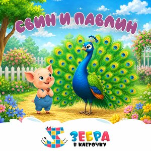 Зебра в клеточку - Свин и павлин